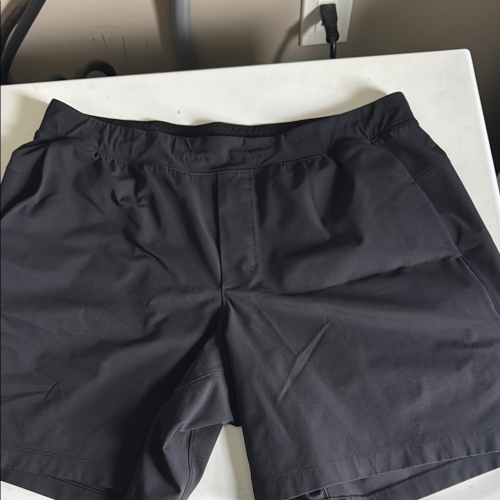 Lululemon Athletica Black Athletic Shorts zeroed in